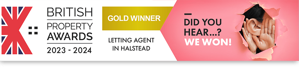 British Property Awards 2023 2024 Gold Winner Letting Agent in Halstead